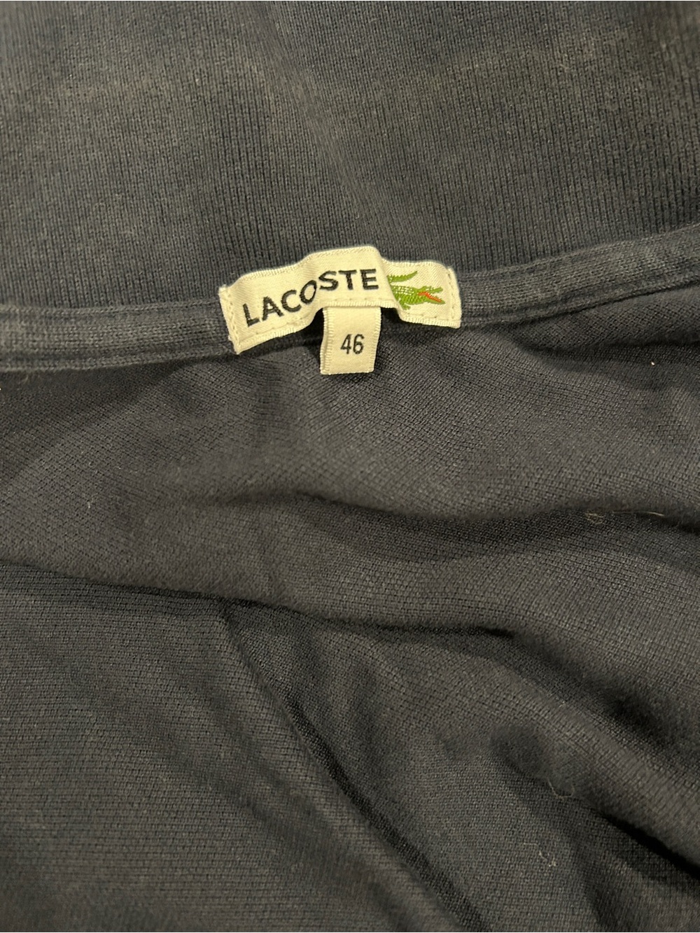 Lacoste navy polo mini dress size lactose 46 or xl - Picture 9 of 10